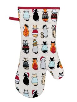 Christmas Cats Oven Gauntlet