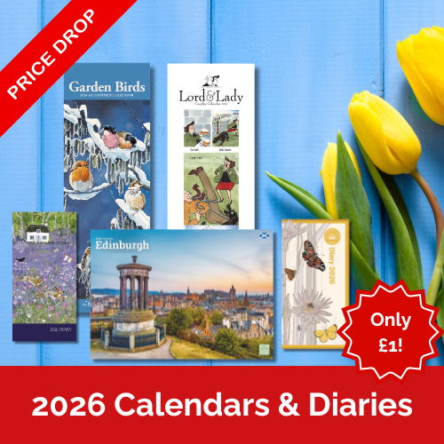 Price drop on 2026 Calendars and Diaries. Now just £1.